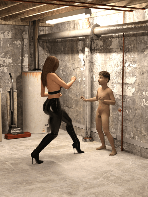 (3D) Angelina J Mistress - My Masochistic Nephew! (+18)