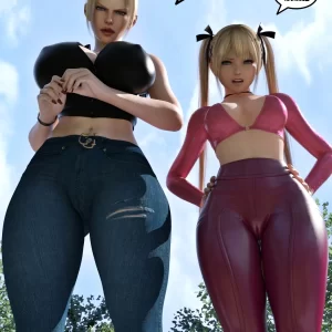 (3D) Rachel, Marie Rose and The Homeless Man!