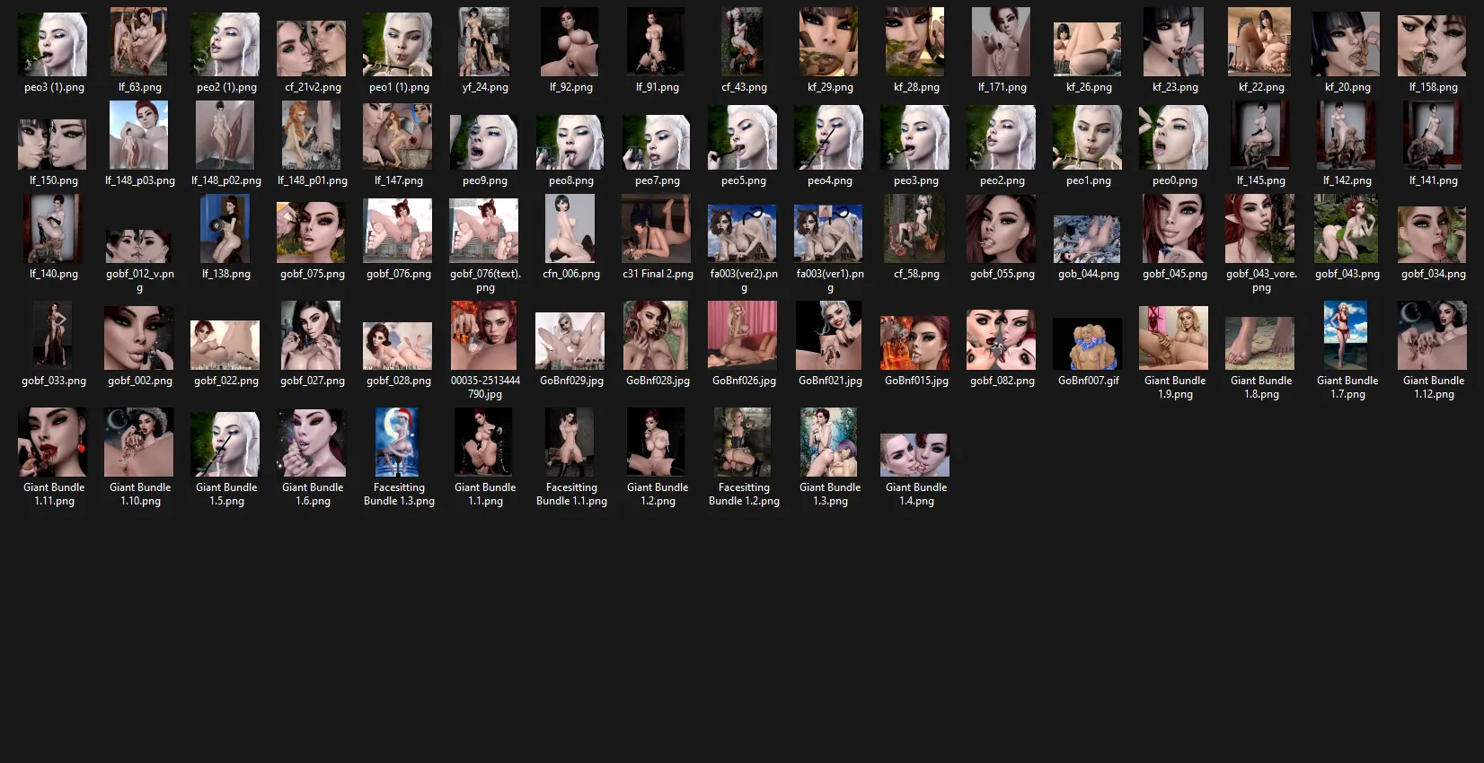 (3D) Facesitting + Giant | Premium Facesitting Fetish Art