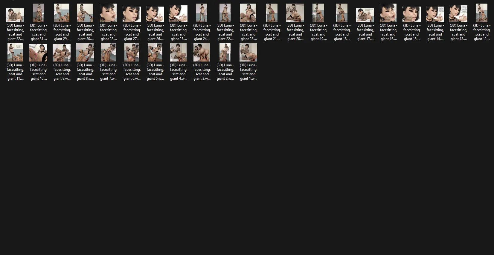 (3D) Luna adult fetish art