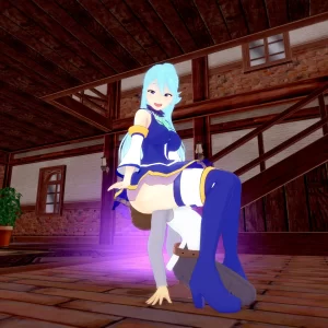 Alternative view of (3D) Goddess Aqua’s Servant | Divine Domination Art
